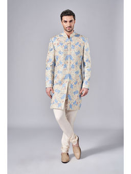 Arjun Kilachand - All Over Embroidered Sherwani (Set of 2)