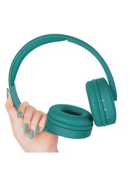 FINGERS - Beauté Bluetooth Wireless Headset with FM Radio & 17 hrs Playback time (Emerald Green)