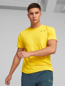 Puma - First Mile Commercial Mens Yellow T-Shirt