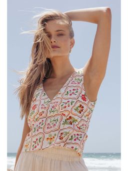 Petal & Pup - Evelyn Top - Ivory Wildflower