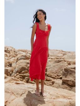 Petal & Pup - Joann Midi Dress - Red