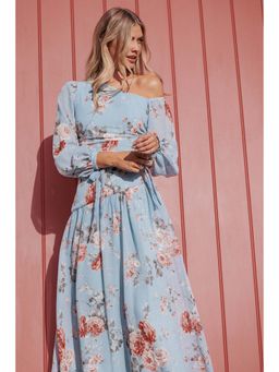 Petal & Pup - Levine Maxi Dress - Blue Floral