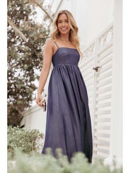 Petal & Pup - Odessa Maxi Dress - Dark Chambray