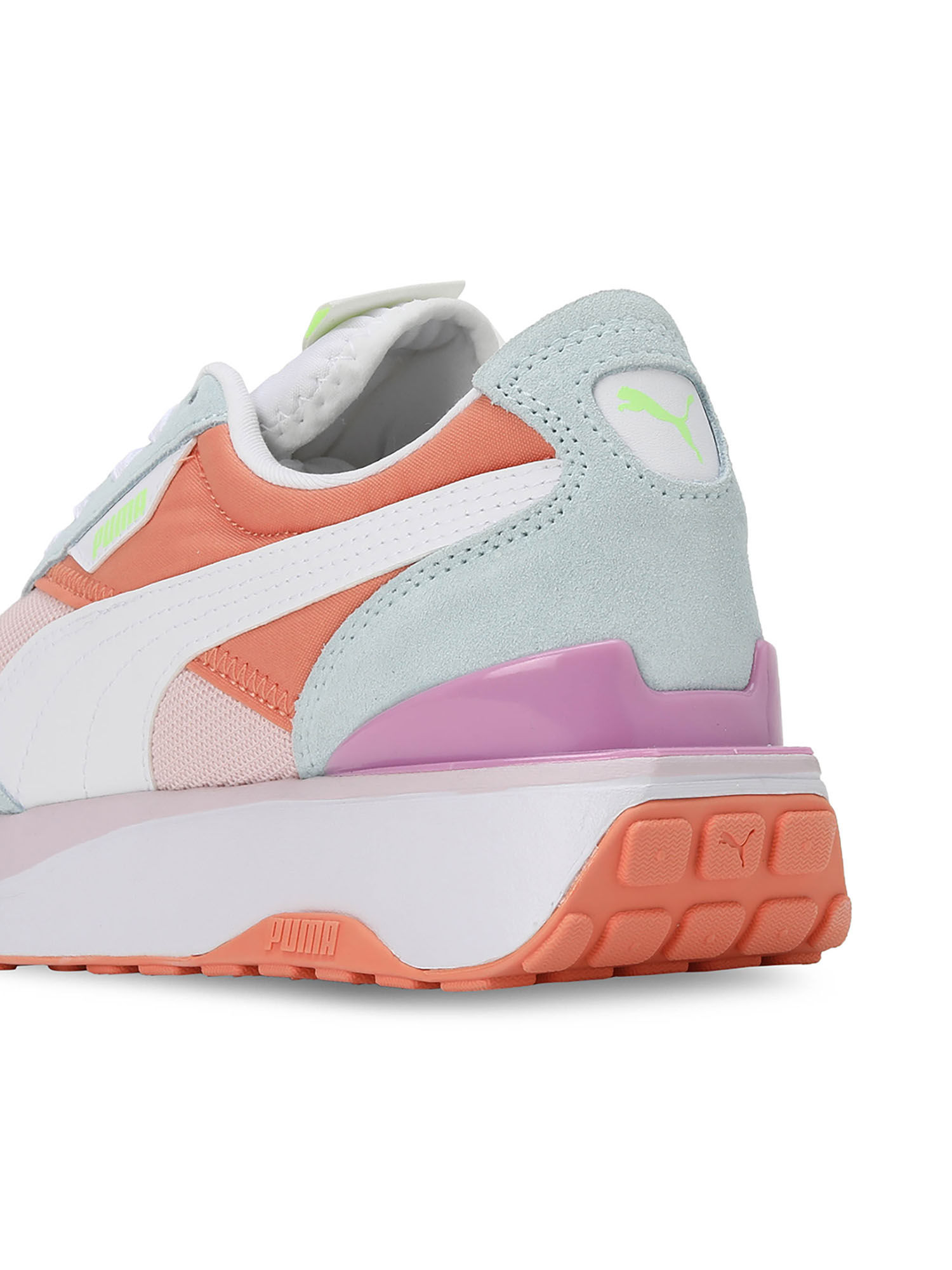 Buy Puma Cruise Rider Silk Road Women Blue and Orange Sneakers Online