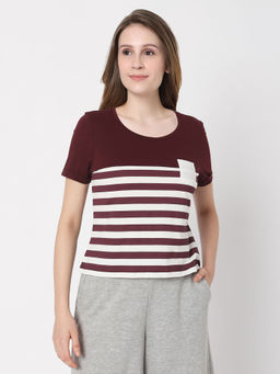 VERO MODA - Women Stripes Casual T-shirt
