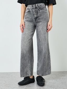Styli - Charcoal Casual Plain Jeans
