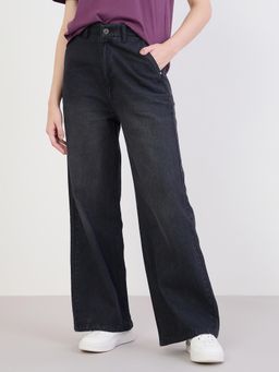 Styli - Black Casual Plain Jeans
