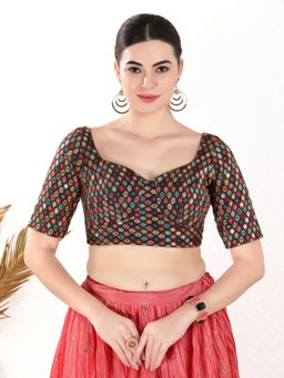 VAMAS - THE DESIGNER BLOUSES - Women Sweetheart Neck Padded Stitched Blouse