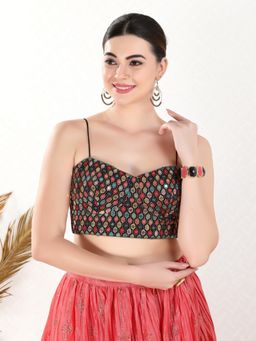 VAMAS - THE DESIGNER BLOUSES - Women Shoulder Strap Padded Stitched Blouse