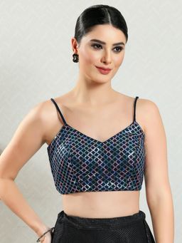 VAMAS - THE DESIGNER BLOUSES - Women Shoulder Strap Padded Stitched Blouse