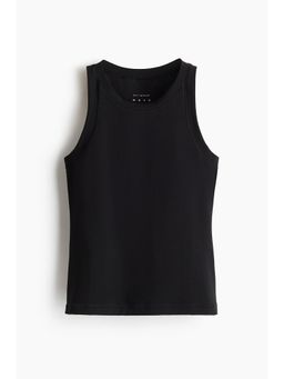 H&M MOVE - Women Black Slim Fit Sports Vest Top With Softmove