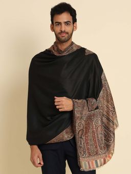 Zamour - Kani Weave Black Woven Shawl Royal Patterns