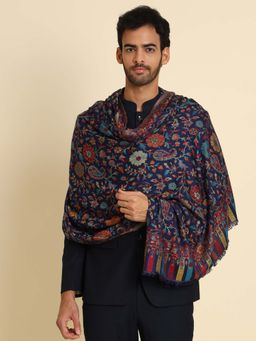 Zamour - Kani Weave Blue Woven Shawl
