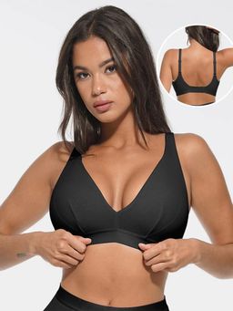 Shop The Edit - All Day Wear Black Bra With Removable Pads