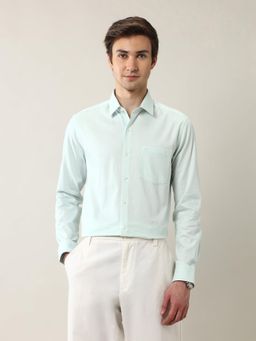 Arrow - Men's Self Design Manhattan Slim Fit Ceremonial Shirt