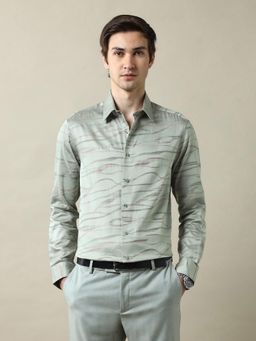 Arrow - Men's Tailored Fit Jacquard 1851 Shirt