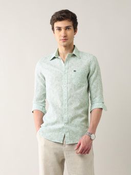 Arrow Sports - Men's All-Over Slim Fit Pure Cotton Shirt