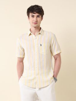 U.S. POLO ASSN. - Men's Vertical Striped Tailored Fit Shirt