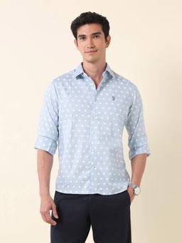 U.S. POLO ASSN. - Men's Satin Pure Cotton Shirt