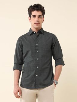 U.S. POLO ASSN. - Men's Geometric Printed Pure Cotton Shirt