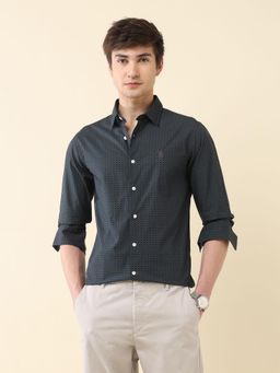 U.S. POLO ASSN. - Men's Geometric Printed Tailored Fit Shirt