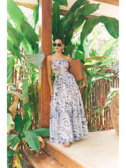 Ivory Rose - White Ebb And Flow Maxi Dress