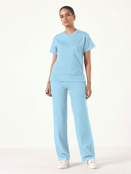 Muvazo - Turquoise Essence Textura Co-Ord (Set of 2)