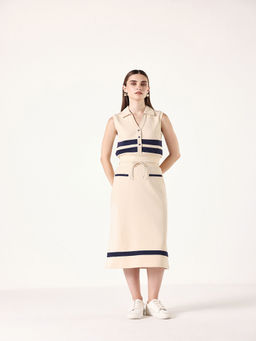 Muvazo - Cream Breathing Easy Co-Ord (Set of 2)