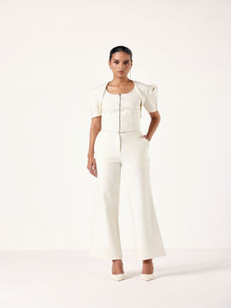 Muvazo - Cream Lit - Fit Co-Ord (Set of 3)