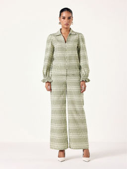 Muvazo - Green Gingham Oasis Co-Ord (Set of 2)