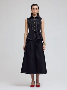 ZABELLA - Seoul Black Denim Co-Ord (Set of 2)