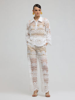 ZABELLA - White Pisa Lace Co Ord (Set of 3)