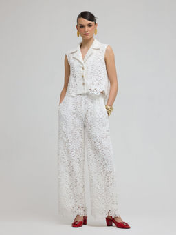 ZABELLA - White Amalfi Lace Co-Ord (Set of 2)