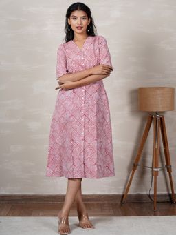 Sooti Syahi - Aurora Hand Block Printed Dress