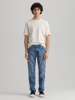 GANT - Men Blue Washed Regular Jeans