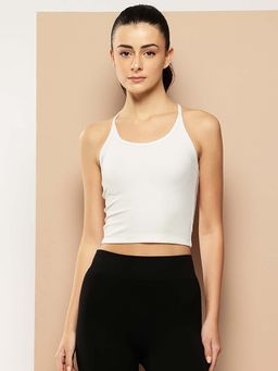 Alcis - Women White HalterFlex Tank