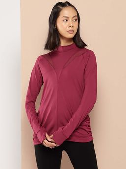 Alcis - Women Maroon GYM TO STREET T-Shirt