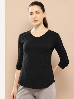 Alcis - Women Black Flow V-Curve T-shirt