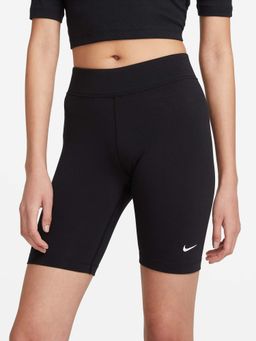 Nike - Nsw Essntl Black Solid Biker Short Women - CZ8527-010