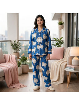 MASU - Blue Sheep Top with Pajama