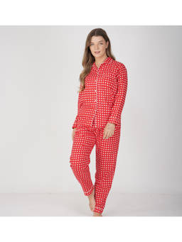 MASU - Merry Christmas Red Pure Cotton Nightsuit Set