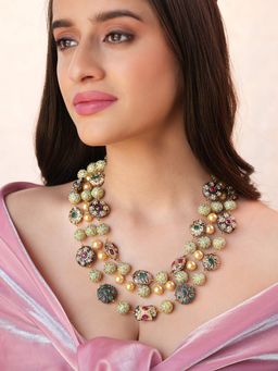 BINNI - Azura Multi Layer Quartz Stone Necklace
