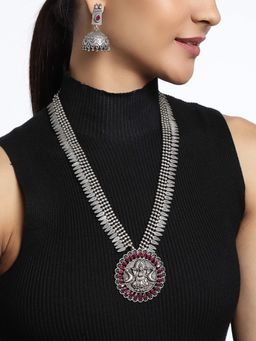 BINNI - Shree Grace Ornate Necklace Set With Laxmi Maa Pendant