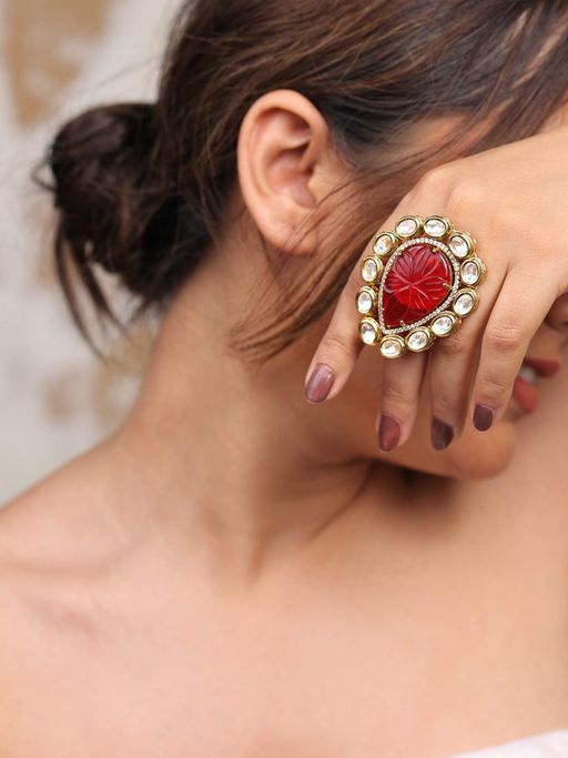 BINNI Mystic Carved Stone Ring