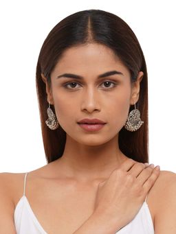 BINNI - German Silver Circular Hook Earrings