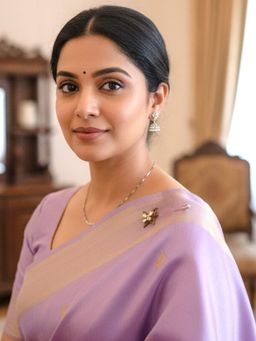 Accessher - Golden Butterfly Enamel Saree Brooch Lapel Pin