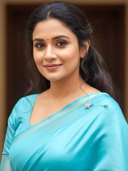 Accessher - Silver-Tone Butterfly Enamel Saree Brooch Lapel Pin