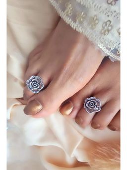BINNI - Silver-Toned Adjustable Toe Rings
