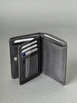 FAVORI - Black Mens Leather Wallet