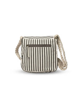 FAVORI - Black Retro Stripe Sling Bag
